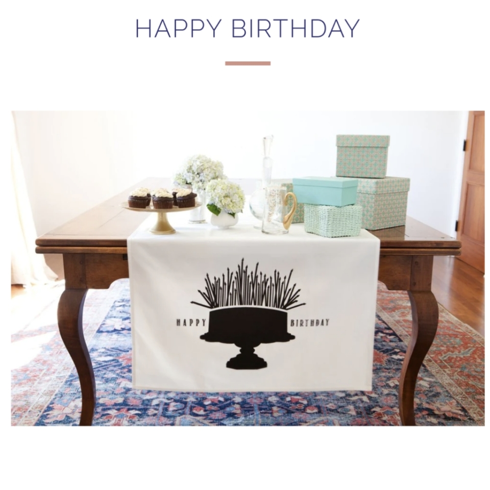 New‎ "Table Banner" Happy Birthday Day!